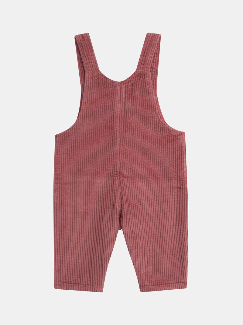 Salopette rosa "Wild Campus" per bambine