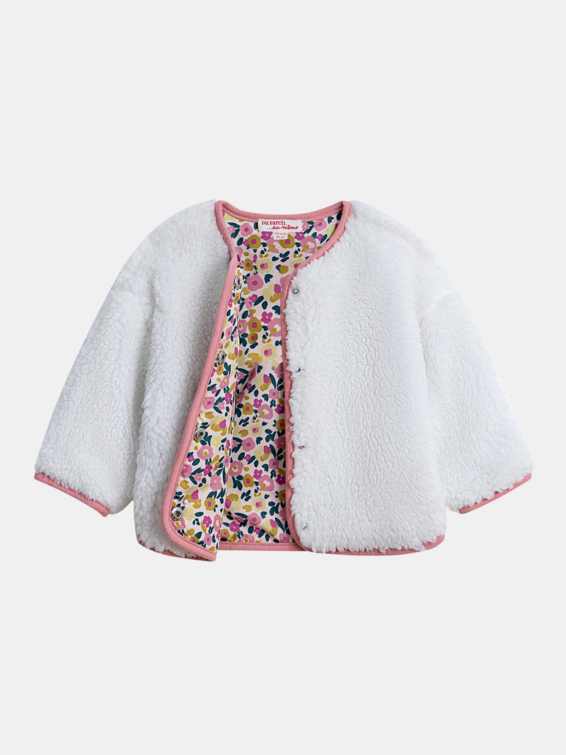 Cardigan reversibile floreale "Wild Campus" per bambine