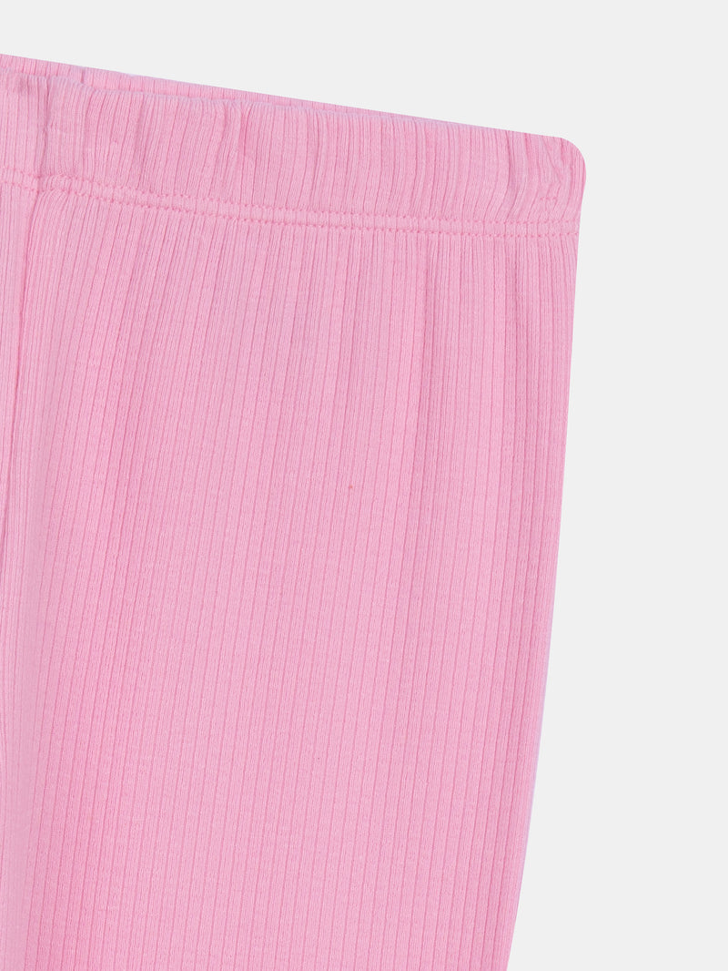 Pigiama a 2 pezzi in velluto e leggings con stampa galassia per ragazze