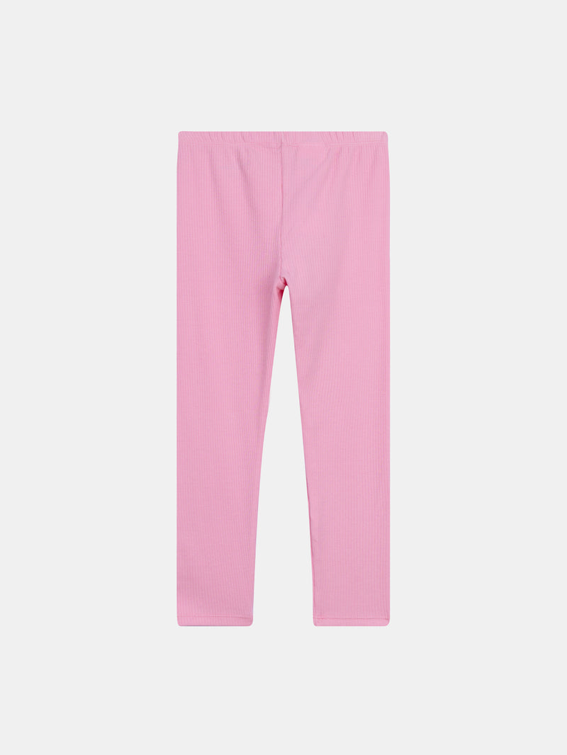 Pigiama a 2 pezzi in velluto e leggings con stampa galassia per ragazze