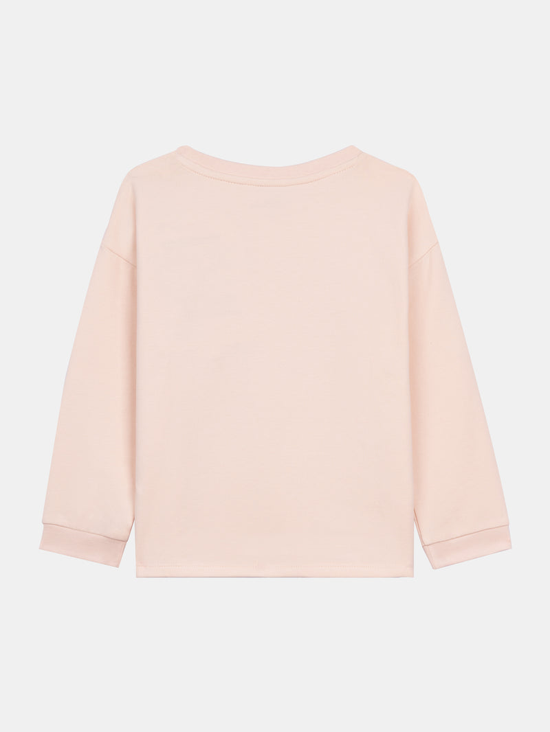 Pigiama rosa in felpa "My Heart Beats for Riding" per bambina