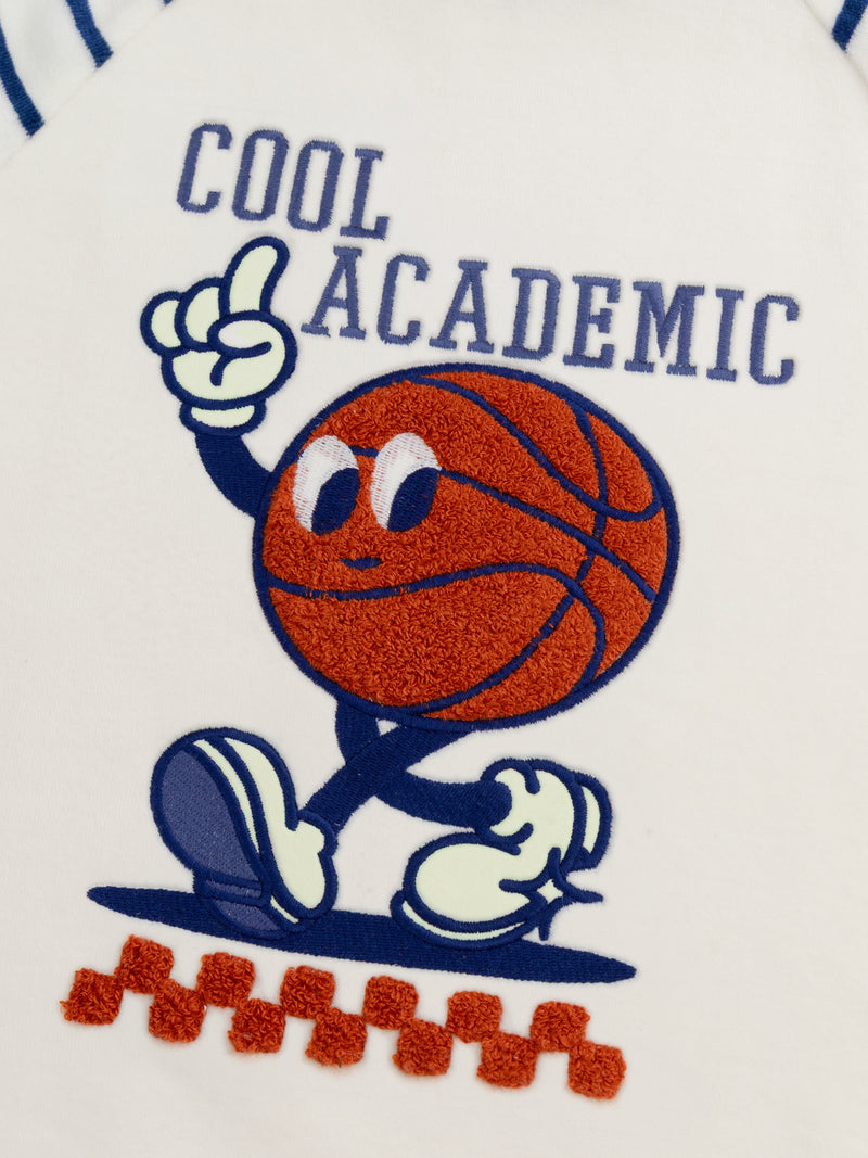 Pigiama a 2 pezzi in velluto fosforescente "Cool Academic" per bambini