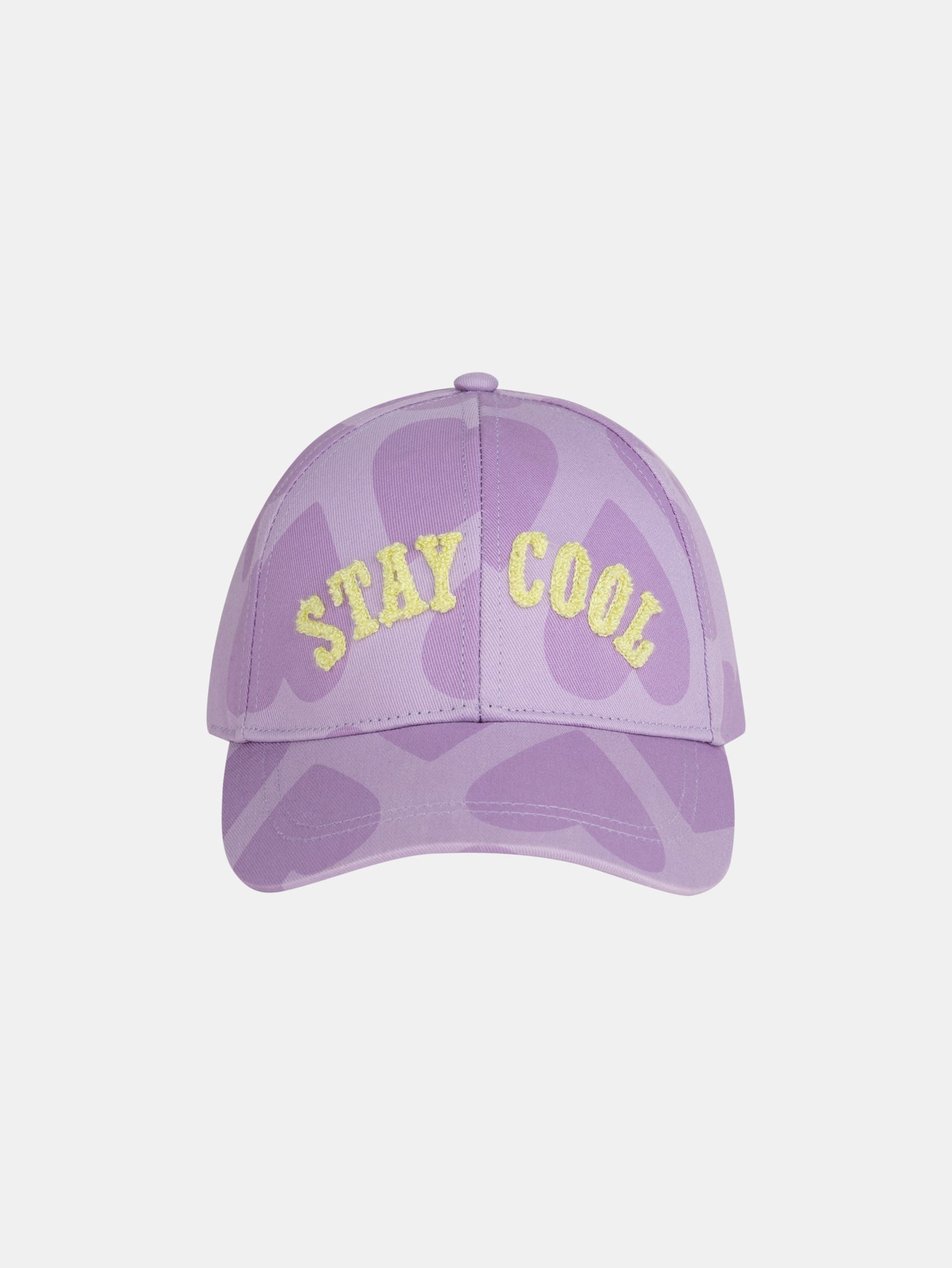 Cappello con stampa a cuore e scritta per ragazze