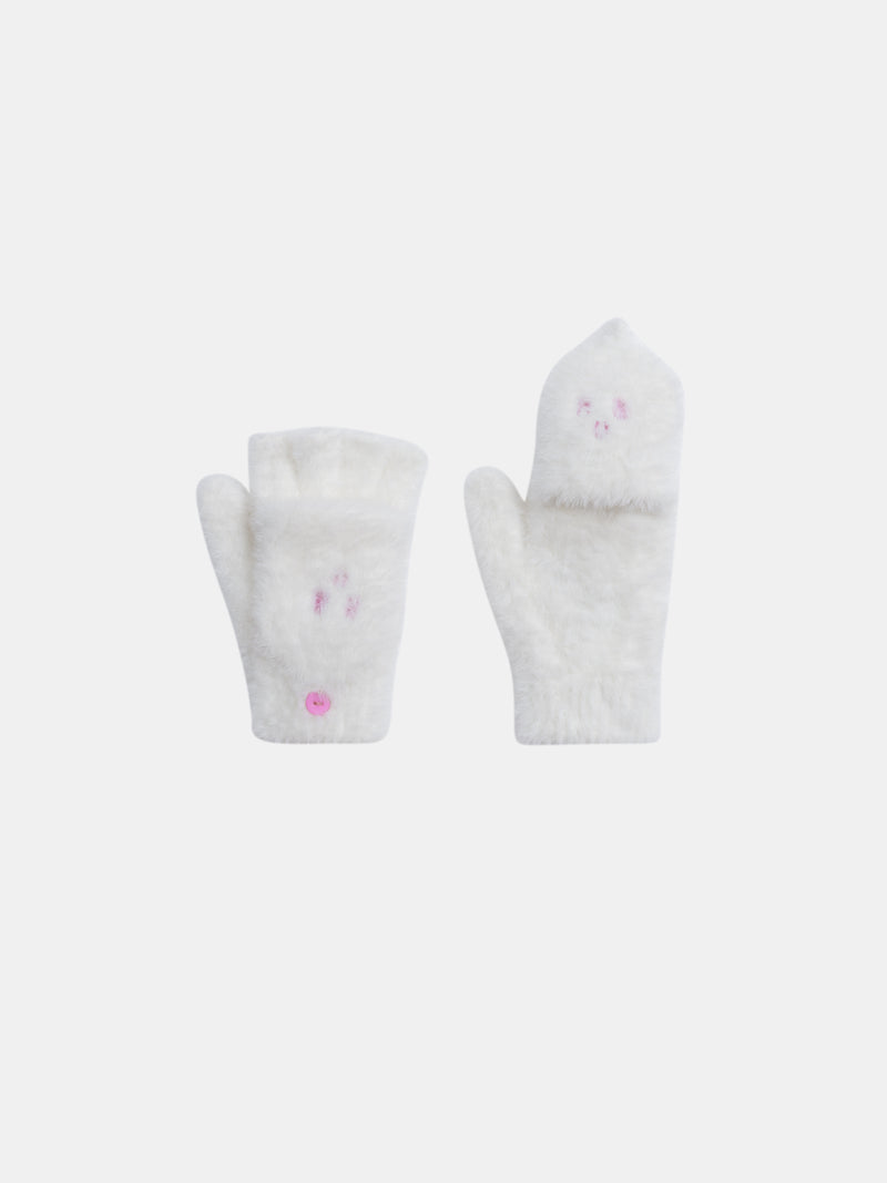 Muffole écru per ragazze
