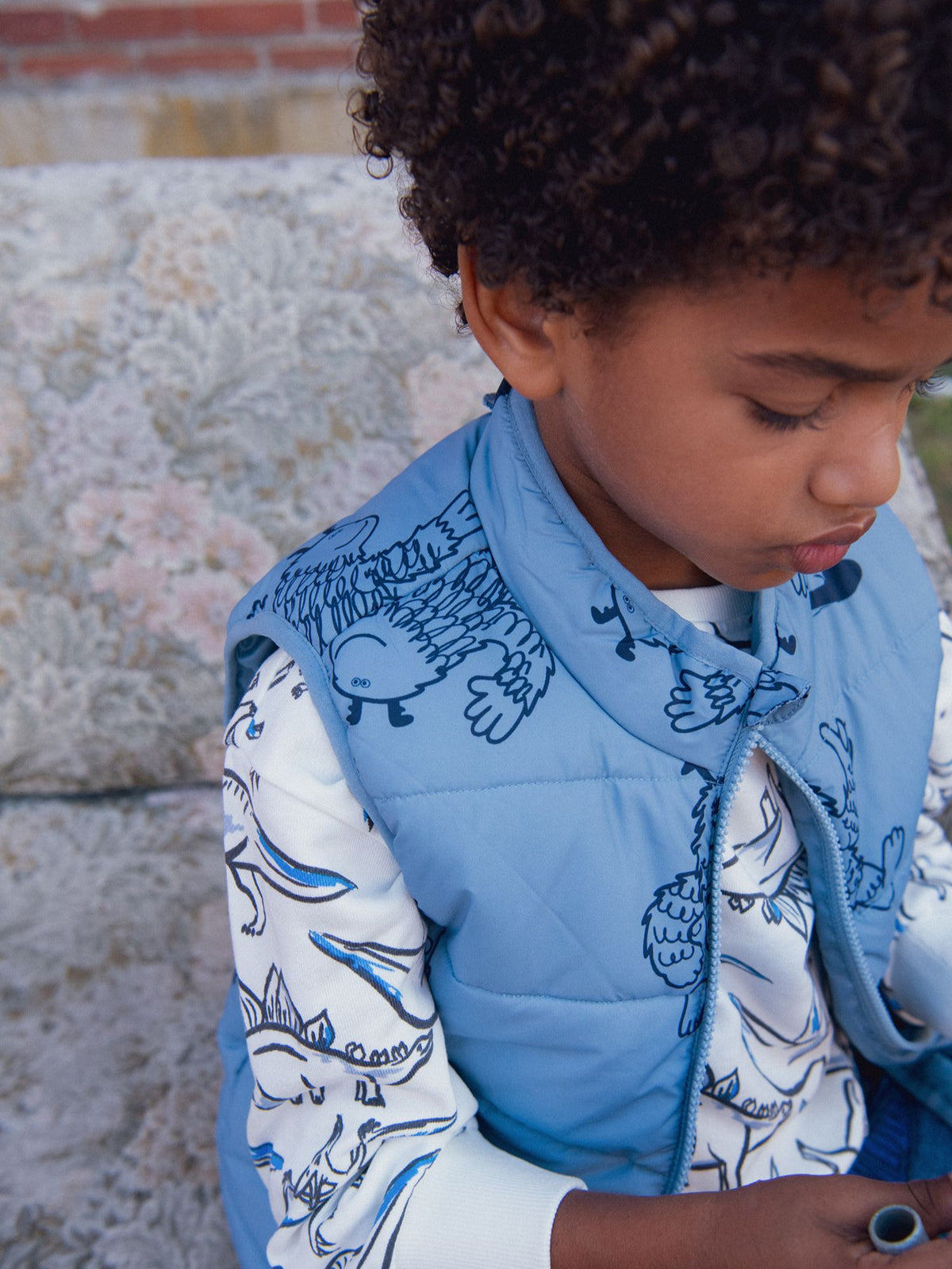 Parka 3 in 1 e giacca piumino blu per ragazzi
