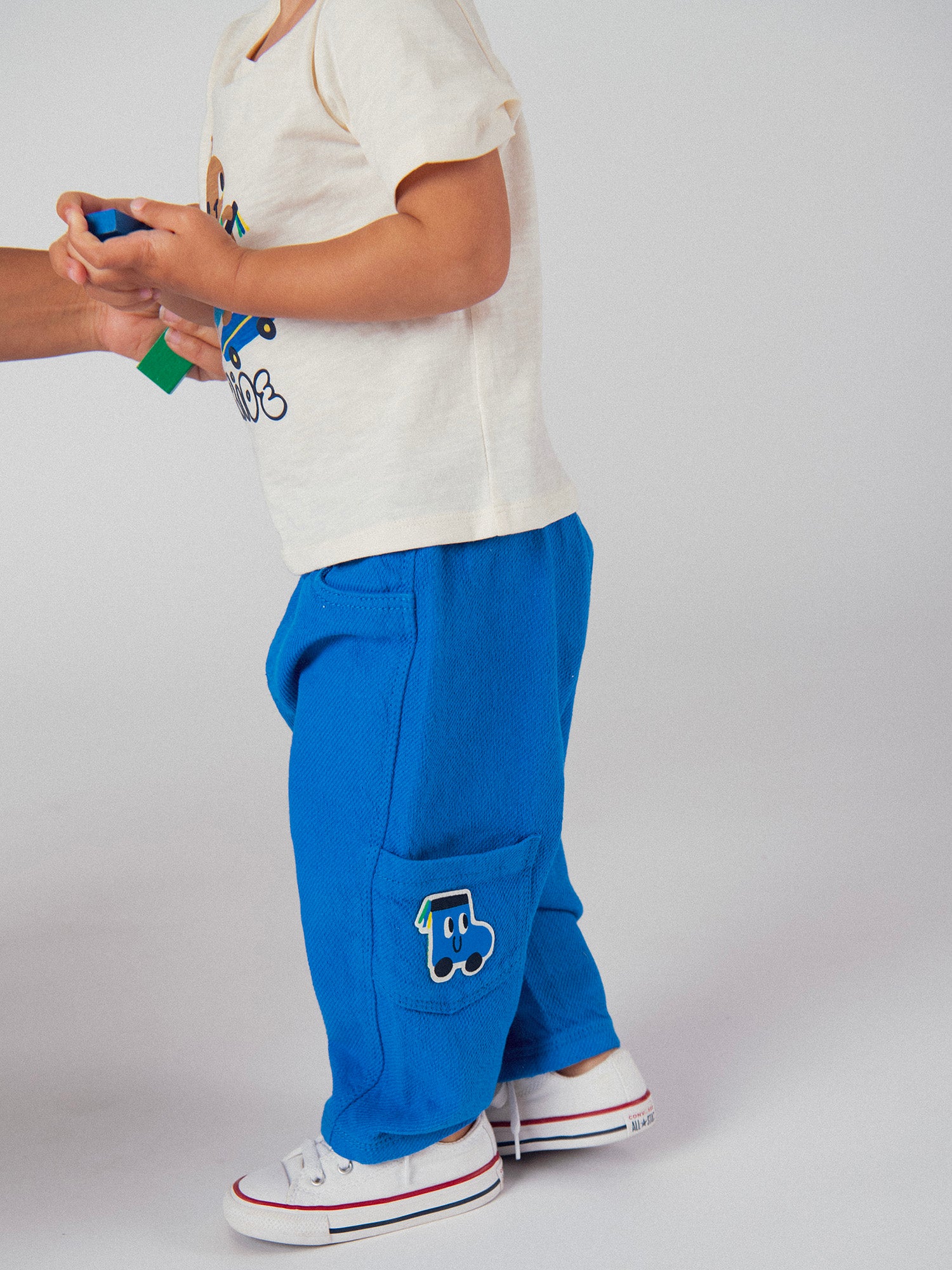 Pantaloni Cargo Blu Cobalto per Bambino