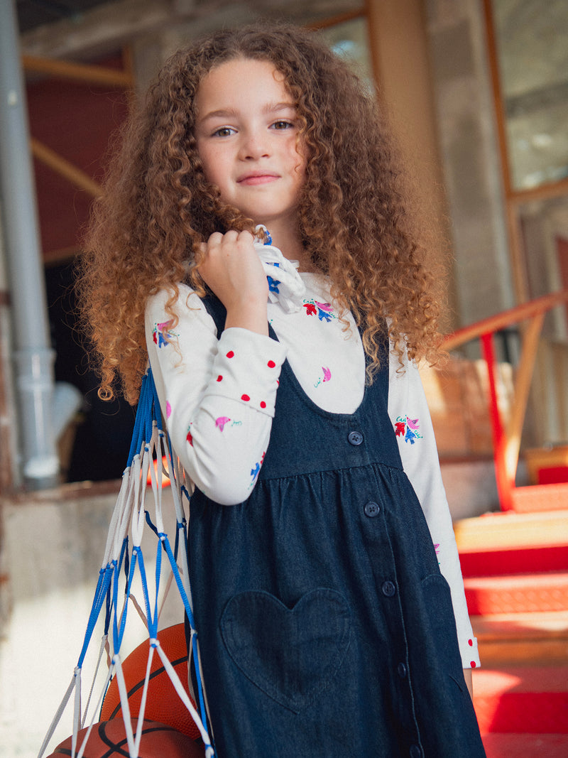 T-shirt reversibile rosa chiaro per ragazze
