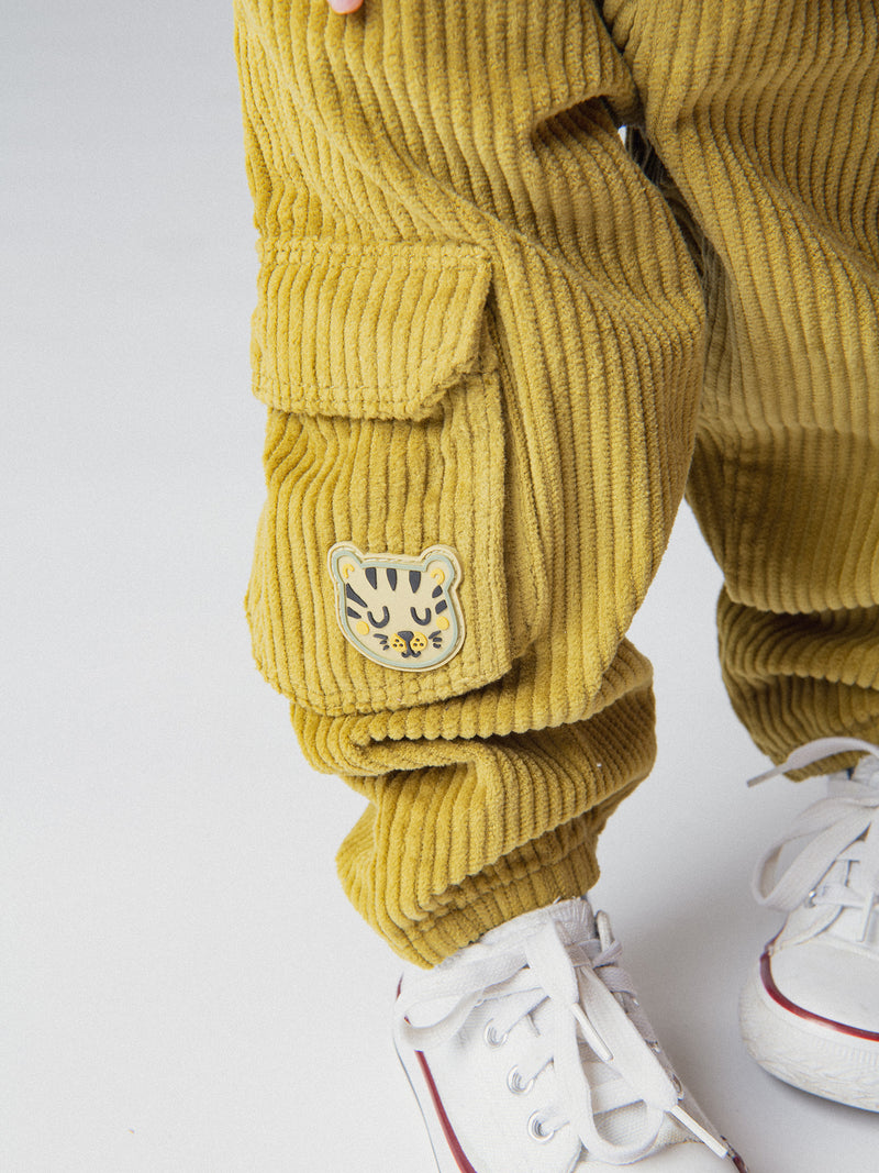 Pantaloni cargo verdi "Wild Campus" per bambino