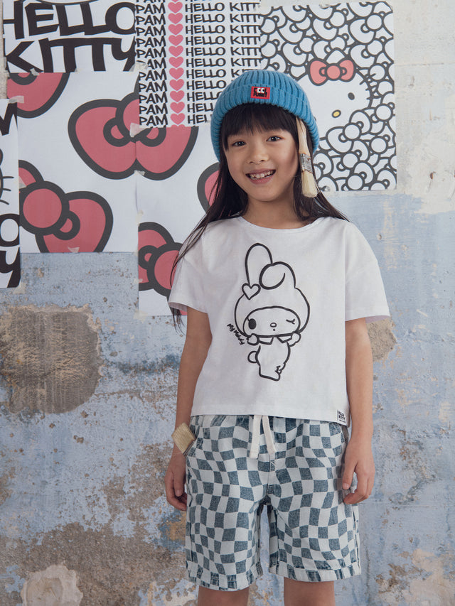 T-shirt bianca con stampa fotochromica