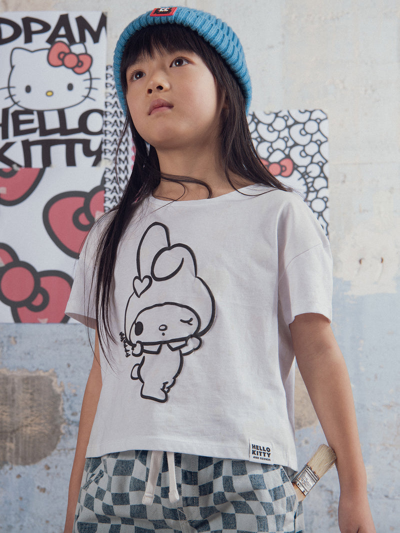 T-shirt bianca con stampa fotochromica