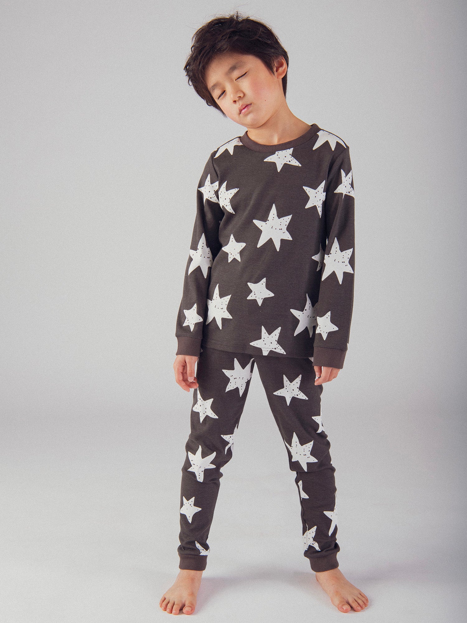 Pyjama phosphorescent avec imprimé intégral étoilé pour enfant garçon