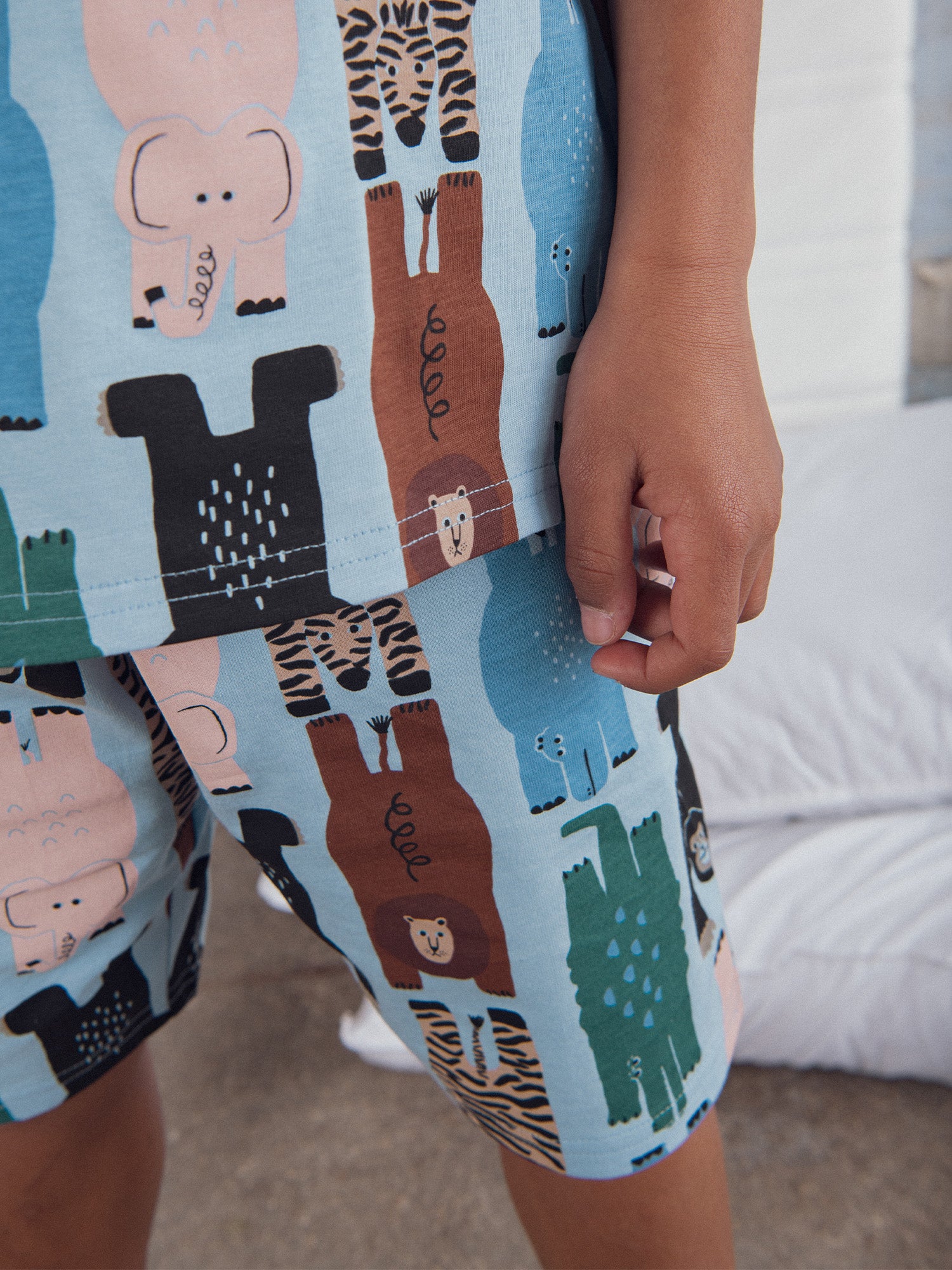 Pigiama corto stampato "Jungle Party" per bambino