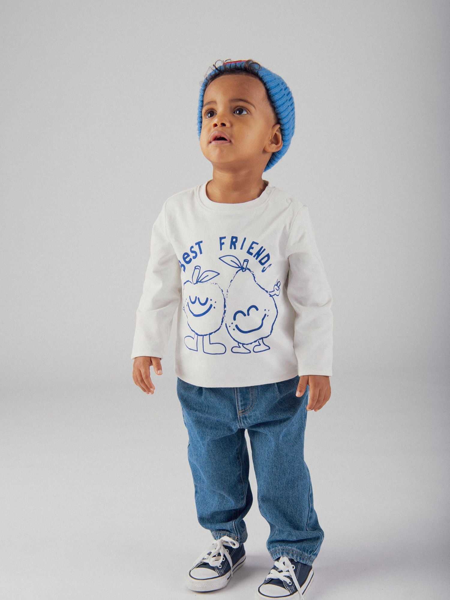 T-shirt reversibile con motivo di frutta per bambino