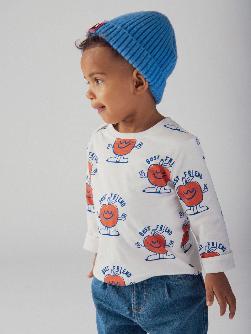 T-shirt reversibile con motivo di frutta per bambino