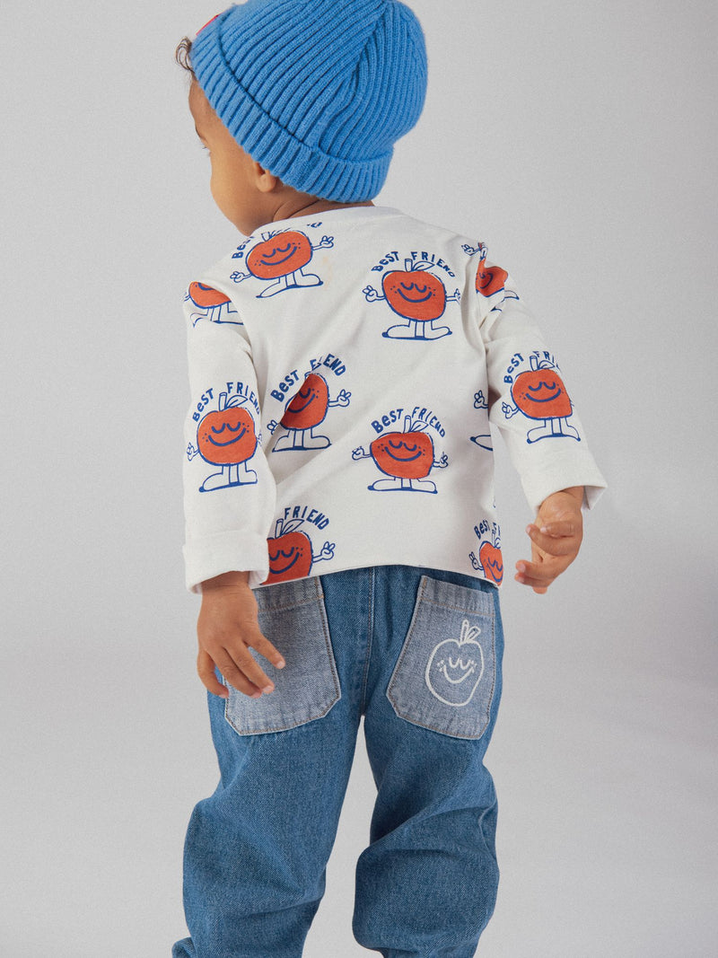 T-shirt reversibile con motivo di frutta per bambino