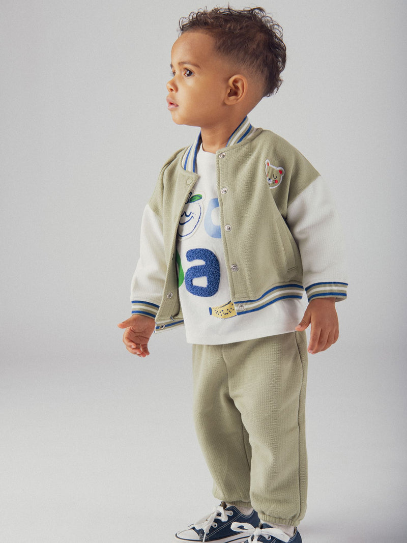 Gilet sporty kaki tigre pour bébé garçon