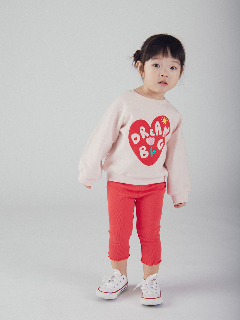 Completo a motivo cuore per bambina