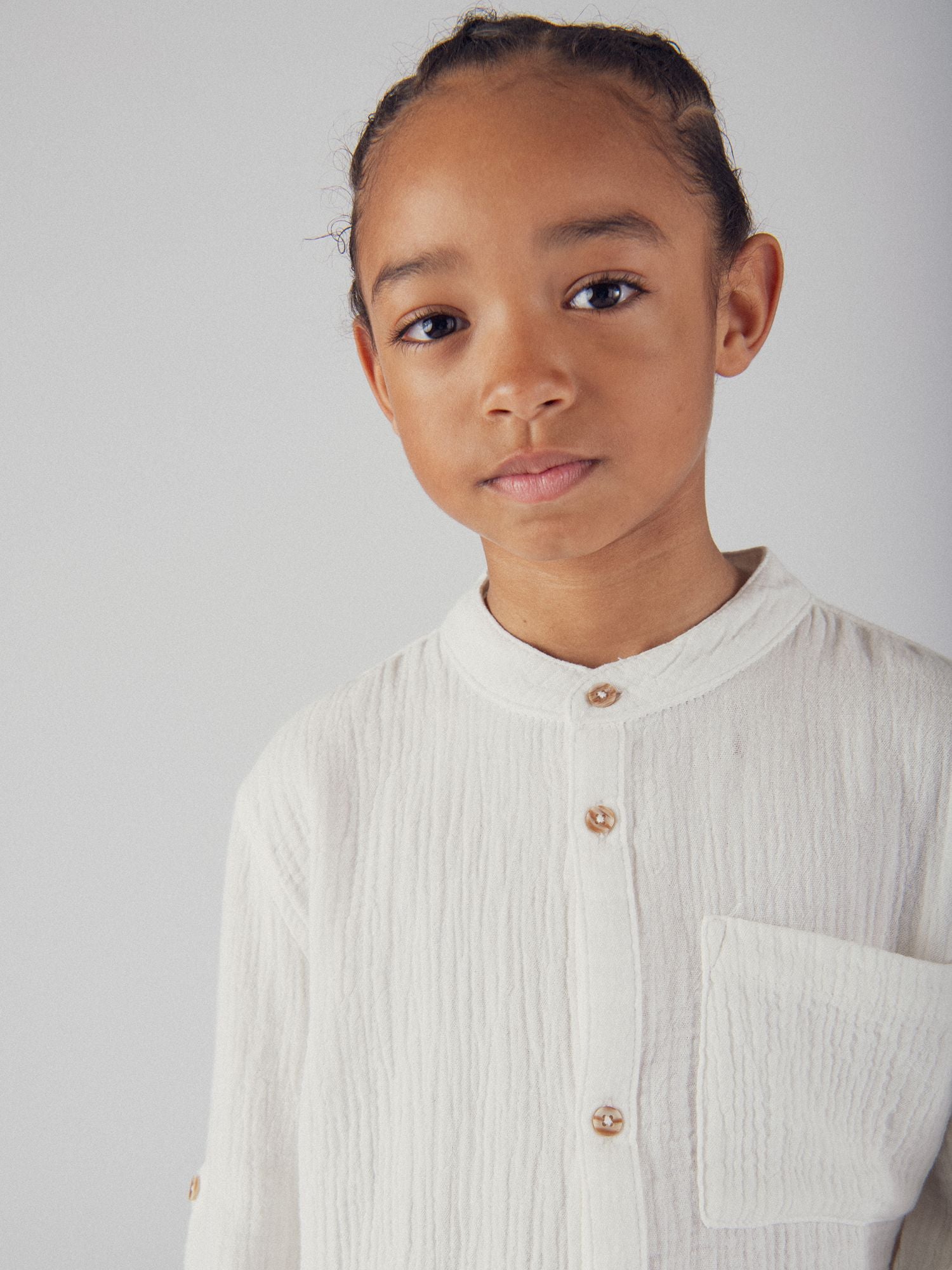 Chemise écru à poches pour garçon