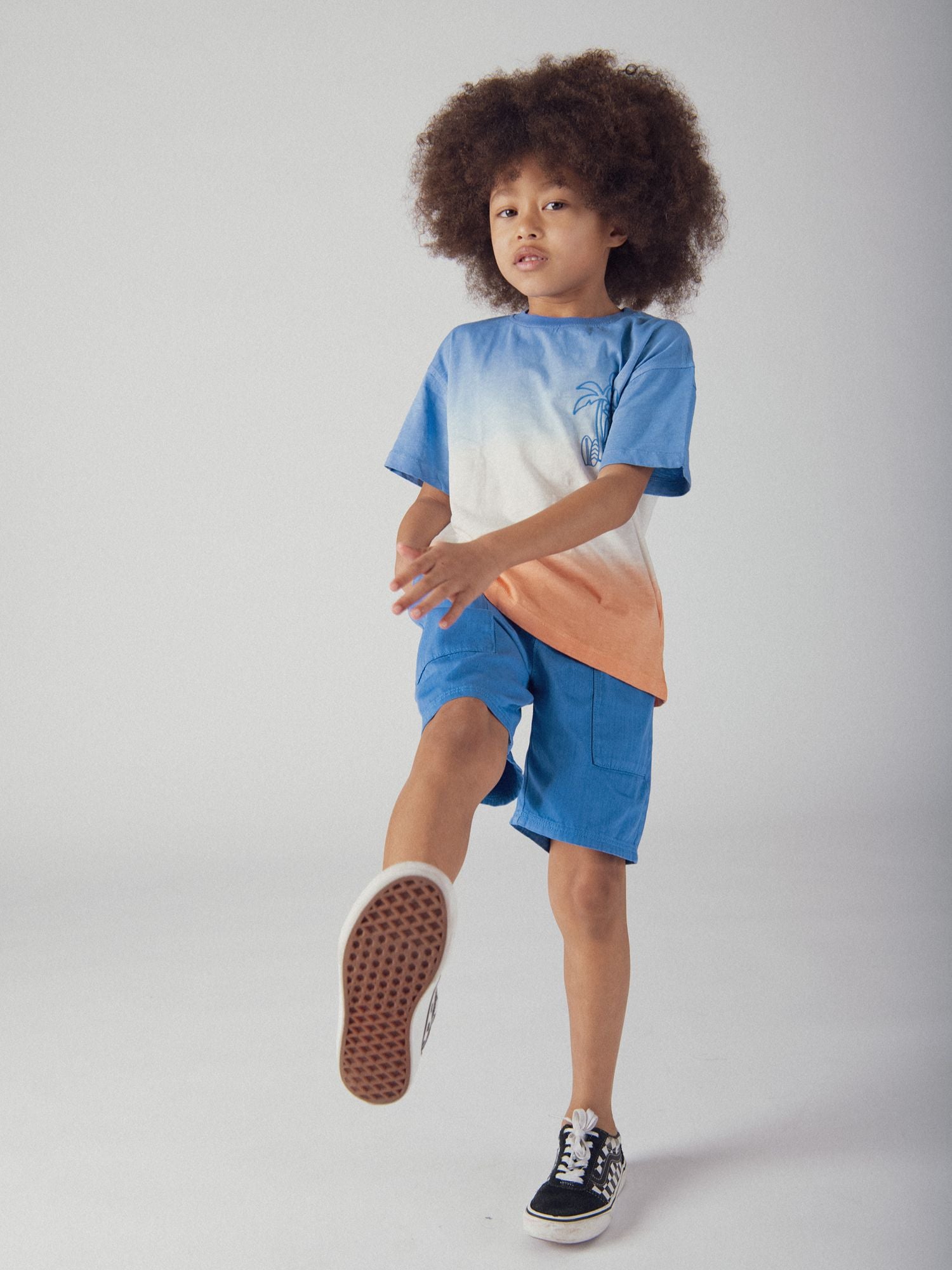 Bermuda bleu à poches pour garçon