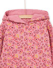 Abito felpato con cappuccio e stampa fiori PAPRIROB2 / 22W901P3ROBD318