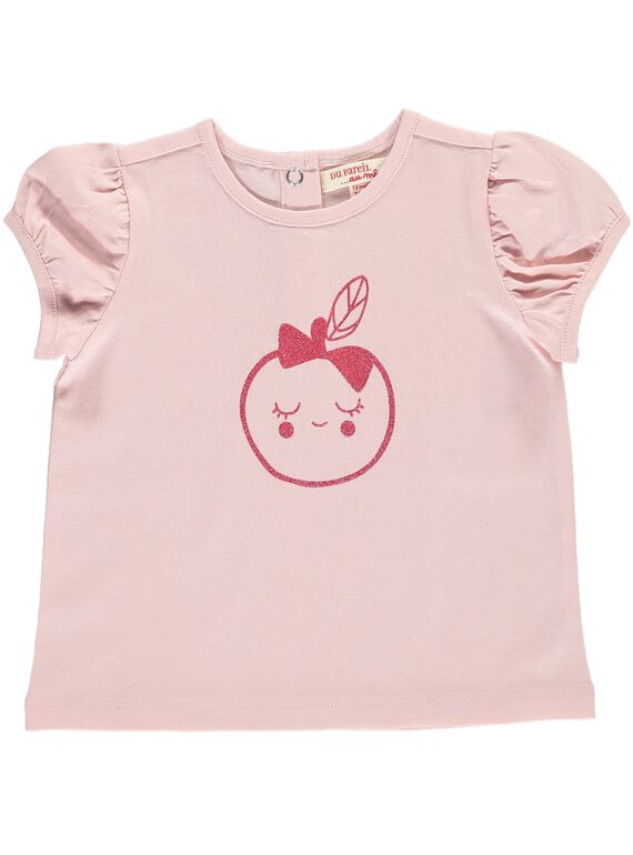 Baby girls' short-sleeved T-shirt CIJOTI4B / 18SG09R5TMC321