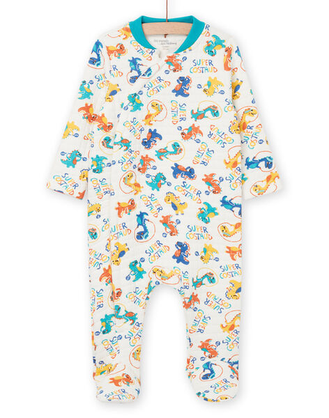 Tutina con stampa dinosauri e scritta REGAGREDIN / 23SH1452GRE001