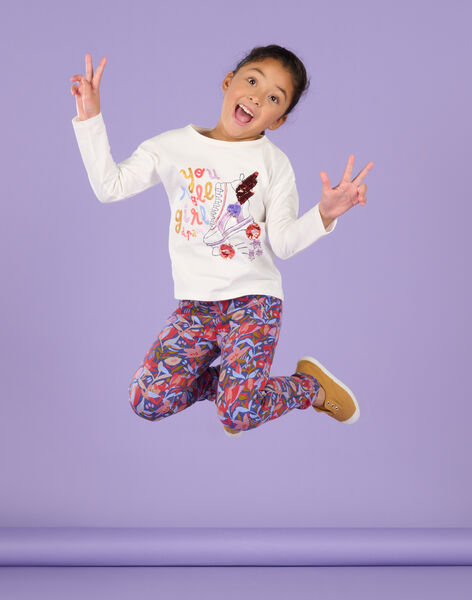 T-shirt con motivi fantasia con glitter e paillettes RAPURTEE1 / 23S901L2TML001