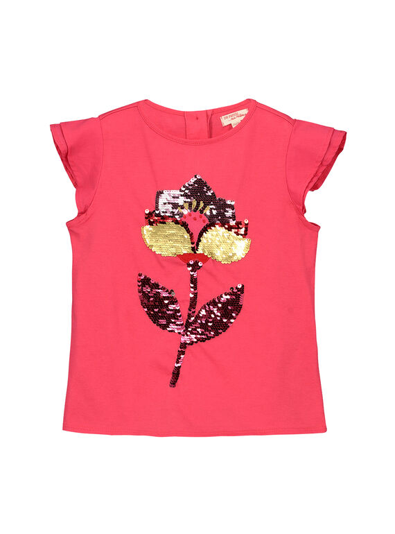T-shirt con paillettes bambina FACATI1 / 19S901D1TMC302