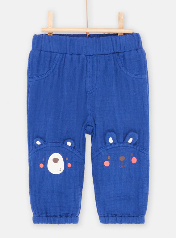 Pantaloni blu elettrico confortevoli neonato SUFORPAN2 / 23WG10K2PANC209