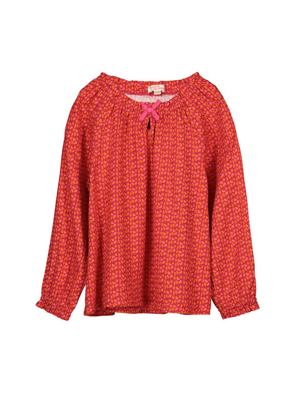 Blusa collo elasticizzato bambina FABACHEM / 19S90161CHE099