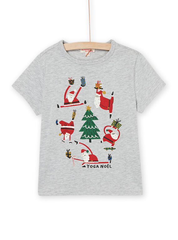 T-shirt a maniche corte con stampa natalizia PONOTIEX / 22W902V1TMCJ922
