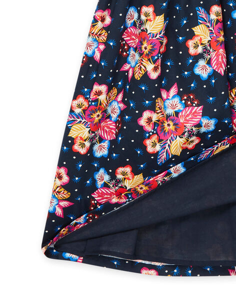 Abito nero con stampa a fiori RAJUNROB1 / 23S901U3ROBC243