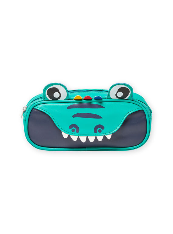 Trousse verde con motivo coccodrillo bambino MYOCLATROU / 21WI02G1TROG614