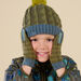 Berretto in jacquard con pompon