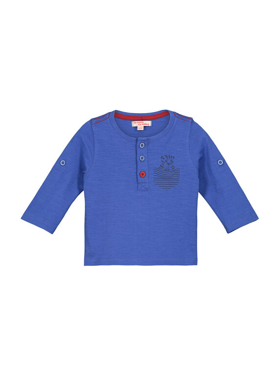T-shirt collo alla tunisina neonato FUJOTUN2 / 19SG1032TMLC207