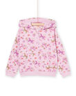 Giacca sportiva rosa con cappuccio PAJOHAUJOG3 / 22W901D1JGHH700