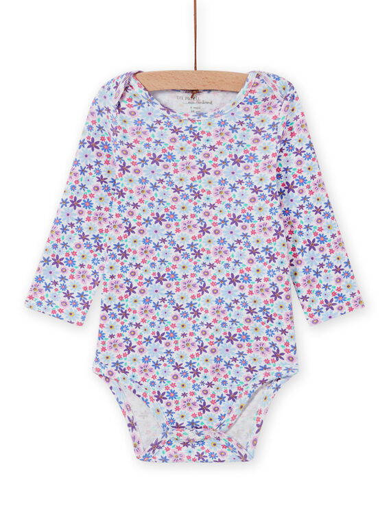 Body maniche lunghe stampa a fiori neonata MEFIBODLIB / 21WH13C6BDL001