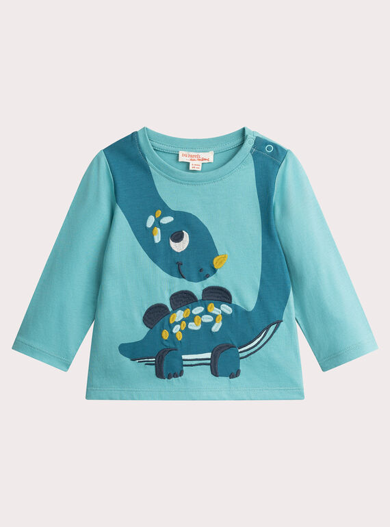 T-shirt con animazione dinosauro per bambino  VUKLITEE2 / 24WG1043TMLC201