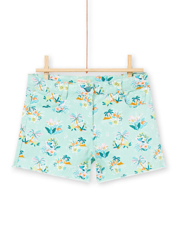 Shorts con stampa koala, fiori e palme LAVERSHORT3 / 21S901Q3SHOG621