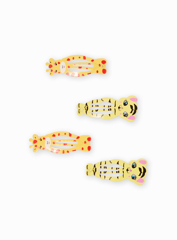 Set 4 fermagli abbinati animali bambina MYAJOCLIC5 / 21WI01S5BRT957