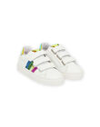 Sneakers bianche con glitter multicolore bambina NABASCELINE / 22KK3532D3F000
