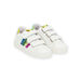 Sneakers bianche con glitter multicolore bambina