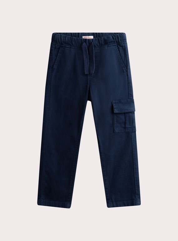 Pantaloni blu stile cargo WOJOPANTA1 / 25S902K3PAN705
