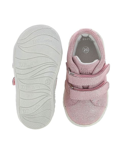 Baby girls' leather city trainers. CBFBASPAP / 18SK37W2D3F030