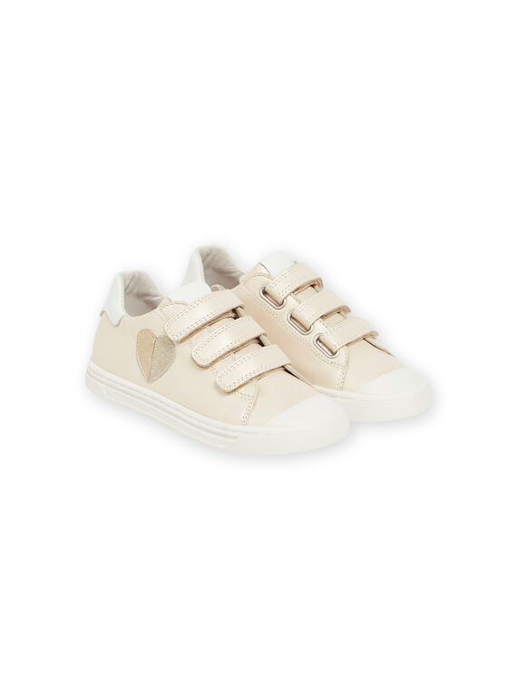 Sneakers dorate con motivo cuore bambina NABASOLIVIA / 22KK3536D3F080