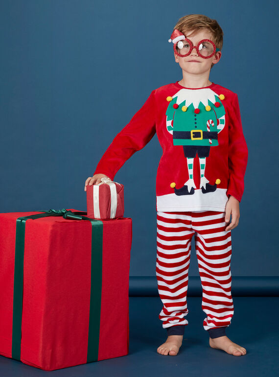 Pigiama bambino motivo elfo di Natale KEGOPYJNOLU / 20WH12R2PYJ050