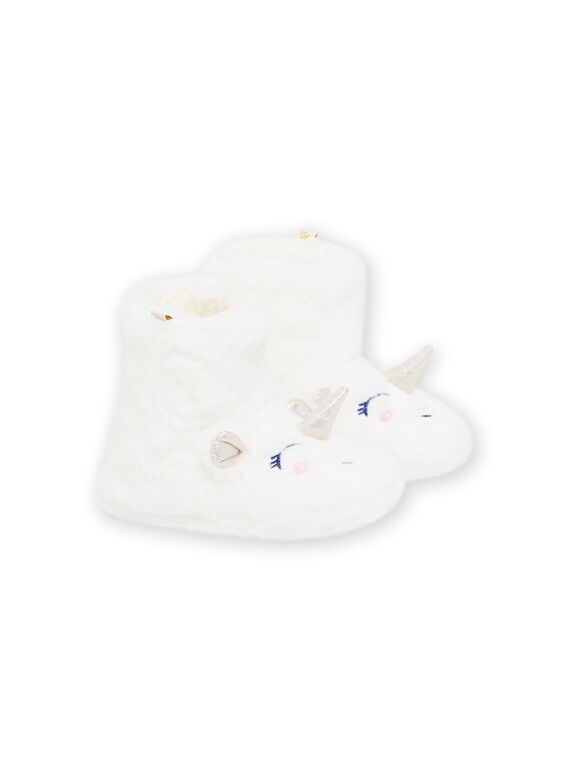 Babbucce peluche unicorno PAPANTBOOTS / 22XK3551PTD001