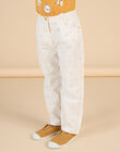 Pantaloni beige con stampa ciliegia RADAYPANT1 / 23S901M2PAN003