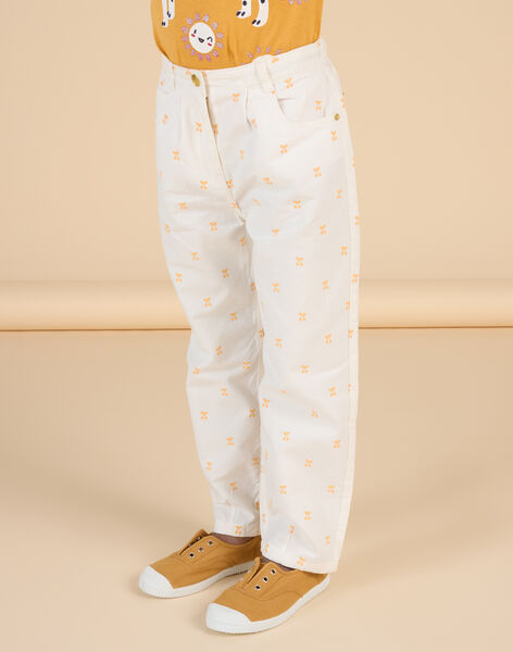 Pantaloni beige con stampa ciliegia RADAYPANT1 / 23S901M2PAN003