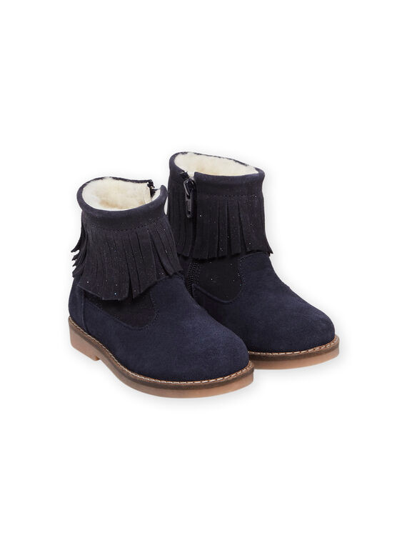 Stivaletti con frange navy bambina MABOOTFRANY / 21XK3582D0D070